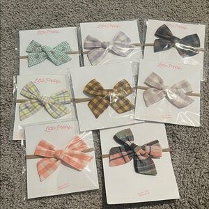 Bundle of 8 little poppy co bows